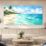 Tropischer Strand im Licht, Leinwand oder Poster