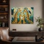 Giraffen im Dschungel als Poster oder Leinwand für moderne Räume