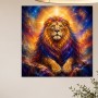 Majestätischer Löwe als Leinwand oder Kunstdruck für starke Räume