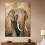 Elefant mit Ornamenten als Wandbild oder Fine Art Print