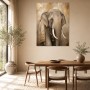Elefant mit Ornamenten als Wandbild oder Fine Art Print
