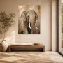 Elefant mit Ornamenten als Wandbild oder Fine Art Print