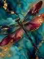 Libellen Eleganz als Acrylbild oder Kunstdruck für moderne Räume