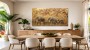Elefantenfamilie im Goldton als Wandbild oder Fine Art Print