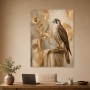 Falke mit Goldakzenten als Wandbild oder Acrylbild