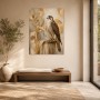 Falke mit Goldakzenten als Wandbild oder Acrylbild