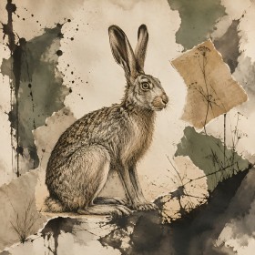 Hase als Kunstdruck oder Leinwand für stilvolle Naturakzente Hase als Kunstdruck oder Leinwand für stilvolle Naturakzente