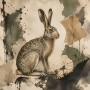 Hase als Kunstdruck oder Leinwand für stilvolle Naturakzente
