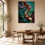 Koi im Goldfluss als Acrylbild oder Leinwand