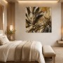 Maskenporträt und Serval als Kunstwerk oder Wandbild