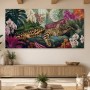 Exotische Katze im Dschungel, Leinwand oder Acrylbild