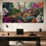 Exotische Katze im Dschungel, Leinwand oder Acrylbild