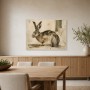 Hase im skizzenhaften Stil als Leinwand oder Fine Art Print