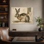 Hase im skizzenhaften Stil als Leinwand oder Fine Art Print