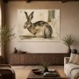 Hase im skizzenhaften Stil als Leinwand oder Fine Art Print