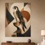 Falke in abstrakter Komposition als Wandbild oder Fine Art Print