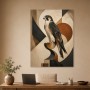 Falke in abstrakter Komposition als Wandbild oder Fine Art Print