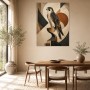 Falke in abstrakter Komposition als Wandbild oder Fine Art Print