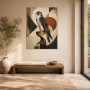 Falke in abstrakter Komposition als Wandbild oder Fine Art Print