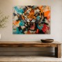 Tigerkopf als Modernes Wandbild oder Kunstwerk mit urbaner Sprengkraft