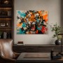 Tigerkopf als Modernes Wandbild oder Kunstwerk mit urbaner Sprengkraft