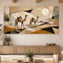 Geometrische Kamelkunst als Leinwand oder Poster für moderne Räume