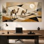 Geometrische Kamelkunst als Leinwand oder Poster für moderne Räume
