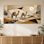 Geometrische Kamelkunst als Leinwand oder Poster für moderne Räume