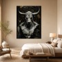 Stierkopf in Goldtönen als Wandbild oder Fine Art Print