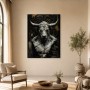 Stierkopf in Goldtönen als Wandbild oder Fine Art Print