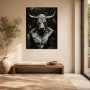 Stierkopf in Goldtönen als Wandbild oder Fine Art Print
