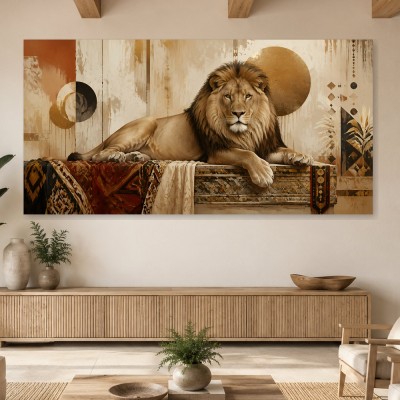 Majestätischer Löwe als Leinwand oder Fine Art Print