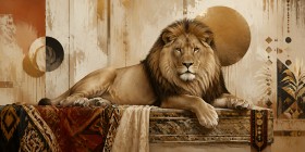 Majestätischer Löwe als Leinwand oder Fine Art Print Majestätischer Löwe als Leinwand oder Fine Art Print