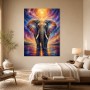 Elefant im Sonnenlicht als Leinwand oder Acrylbild