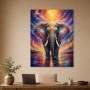 Elefant im Sonnenlicht als Leinwand oder Acrylbild