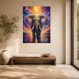 Elefant im Sonnenlicht als Leinwand oder Acrylbild