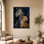 Zebra und Gepard als Wandbild oder Acrylbild in moderner Tierkunst