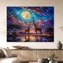 Giraffen im Mondlicht, Acrylbild oder Gallery Print für moderne Räume