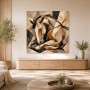 Abstraktes Pferdemotiv als Leinwand oder Fine Art Print