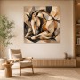 Abstraktes Pferdemotiv als Leinwand oder Fine Art Print