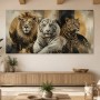 Majestätische Raubkatzen als Leinwand oder Acrylbild