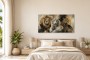 Majestätische Raubkatzen als Leinwand oder Acrylbild
