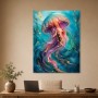 Leuchtende Qualle als Acrylbild oder Fine Art Print