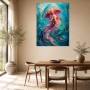 Leuchtende Qualle als Acrylbild oder Fine Art Print