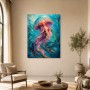 Leuchtende Qualle als Acrylbild oder Fine Art Print