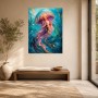 Leuchtende Qualle als Acrylbild oder Fine Art Print