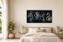 Zebra, Nashorn, Antilope und Flamingo als Kunstwerk oder Acrylbild