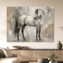 Elegantes Pferd als Kunstdruck oder Leinwandbild in neutralen Tönen