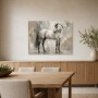 Elegantes Pferd als Kunstdruck oder Leinwandbild in neutralen Tönen