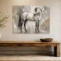 Elegantes Pferd als Kunstdruck oder Leinwandbild in neutralen Tönen
